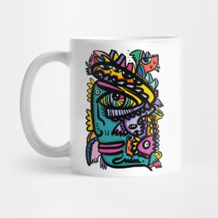 Aztec Mask of Life and Dreams Mug